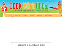 Tablet Screenshot of cooklearngrow.com